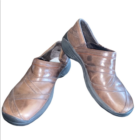 Merrell Encore Eclipse Smooth Bug Brown Slip On Shoes sz 8 - Picture 3 of 6